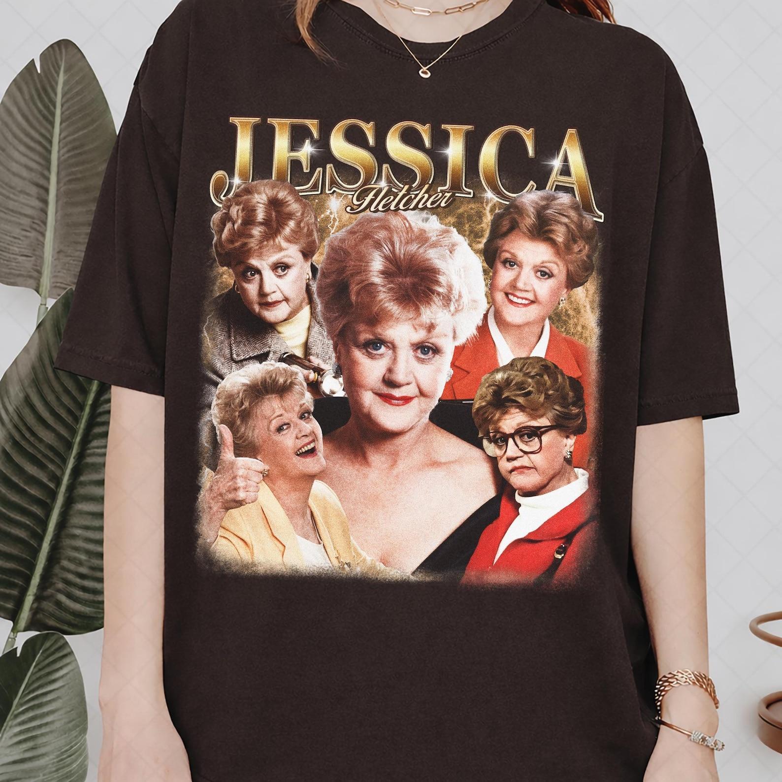 Vintage Jessica Fletcher Shirt, Murder She Wrote Graphic Tee, Retro 90s Mystery TV Show T-Shirt, Comfort Colors Angela Lansbury Fan Gift M