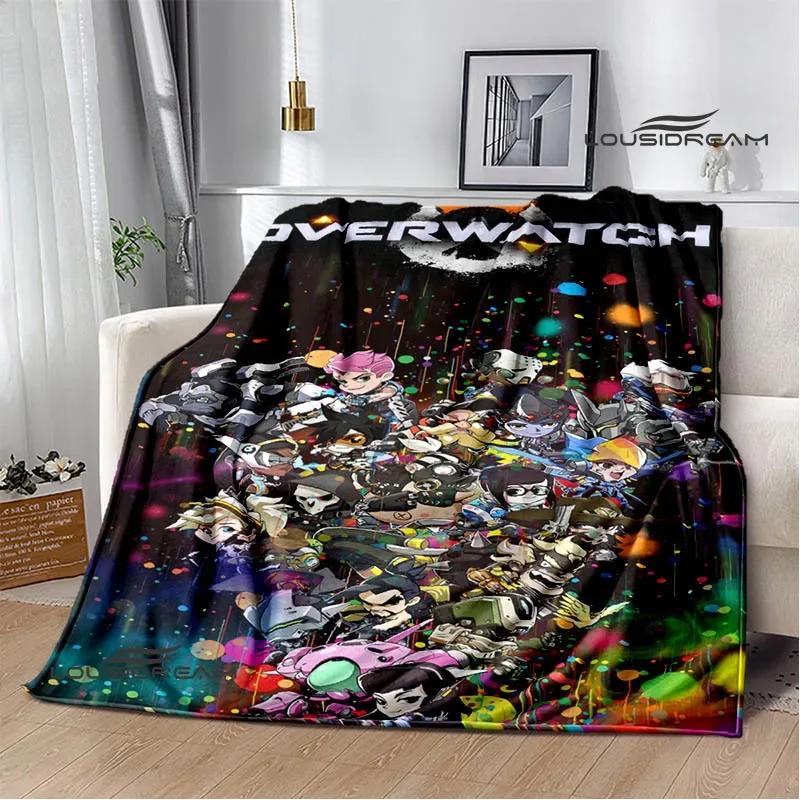 3D Game Overwatch printed blankets warm Flange blankets Soft and comfortable blanket Home travel blanket birthday gift