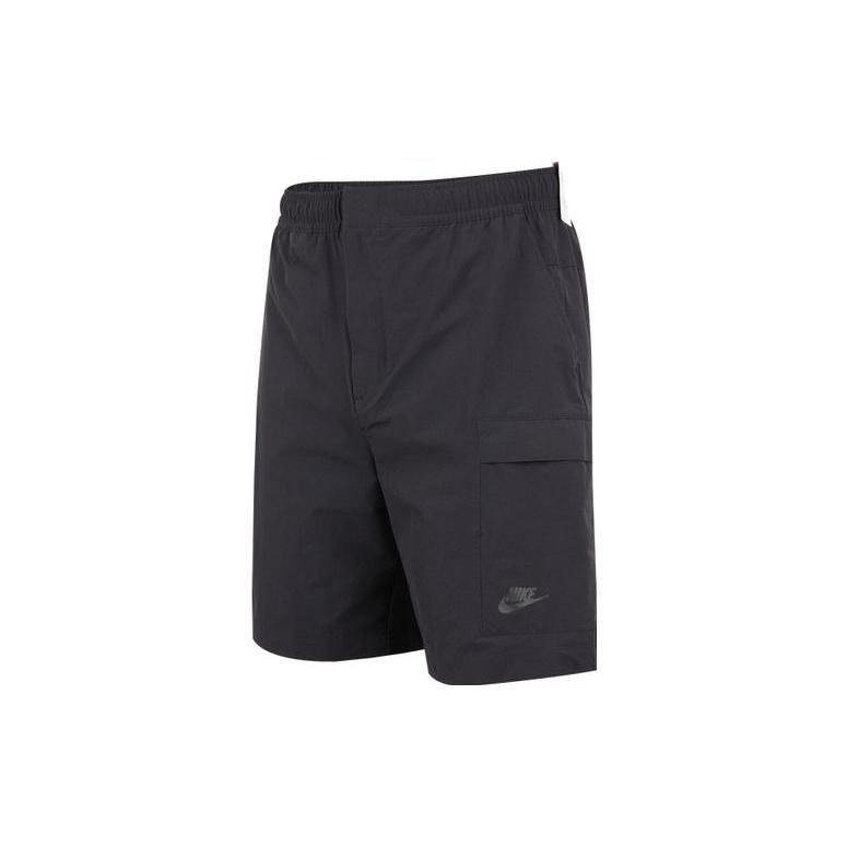 Men s Nike Woven Solid Color Logo Sports Shorts Black DM6616-010 L