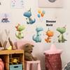 Cartoon Cute Dinosaurs and Balloons, Children's Room, Kindergarten, Home, Wall Decoration Stickers