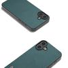 For iPhone 16 Plus Case Genuine Cow Leather Coated PC+TPU Phone Cover