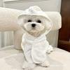 Pet Bathrobe Thickened and Highly Absorbent Dog Bath Towel Cat Teddy Bichon Schnauzer Universal Hooded Style