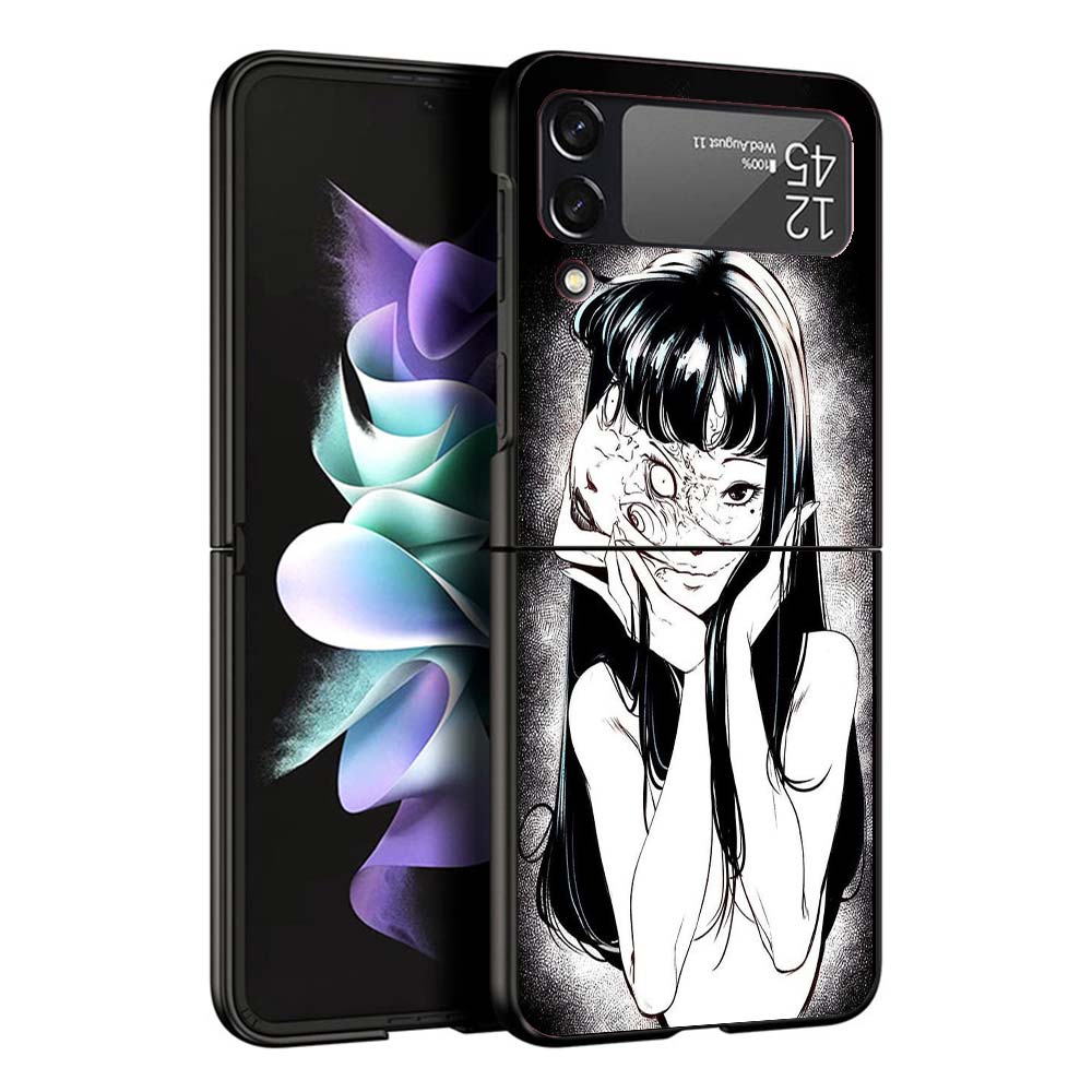 

Japanese Horror Comic Anime Phone Case For Samsung Galaxy Z Flip7 Flip6 5G Flip5 Flip4 Flip3 ZFlip 7 6 3 4 5 Shockproof Back Cov Samsung Z Flip 7