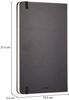 Amazon Basics Classic Large x Black Notebook, Plain, (13cm 21cm),
