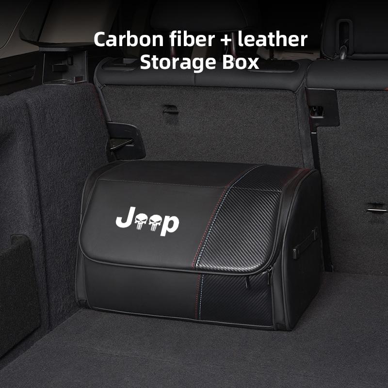 Car Trunk Storage Box Auto Large Capacity Organizer Tools For Jeep Wrangler JK Gladiator Renegade Grand Cherokee Wagoneer Avenge