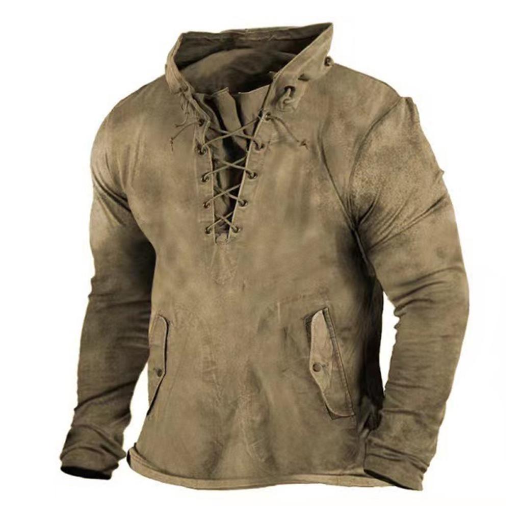 Fitness Clothes Men's Peripheral Sweater Hooded Long Sleeved T-shirt