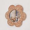 Vine Woven Wall Decoration Hanging Mirror Rattan Mirror Wicker Wall Hanging Mirror Art Decor Bohemian For Home Room Entryway