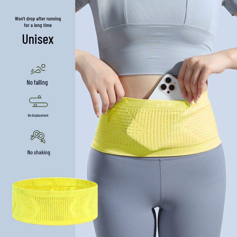 Men's Breathable Anti-theft Running Waist Bag with Phone Pocket - High Elasticity Fitness Belt for Outdoor Morning Run