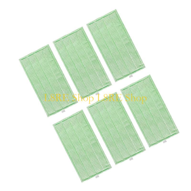L8RE 6Pack Washable Microfiber Refill Mop Pads for VORWERK SP600 Mop Cloth
