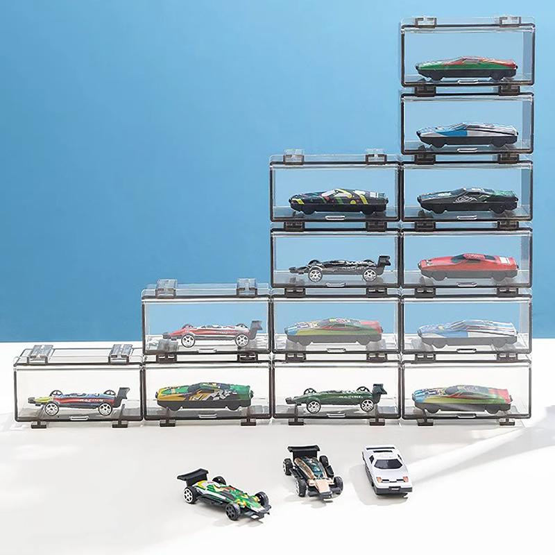 Autíčka Průhledný Prachotěsný Carro Model Kolekce Displej Kombinovatelný Skořepina Akrylový Úložný Box Pro Kluky Dárek