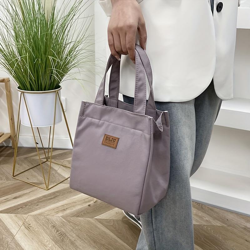 Satchel Lunch Tote Box, Lightweight Portable Lunch Storage Bag, School Office Picnic Lunch Handbag