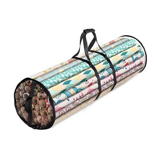 Storage Bag Transparent Large Capacity Waterproof Christmas Wrapping Paper Wrap Organizer Container for Home