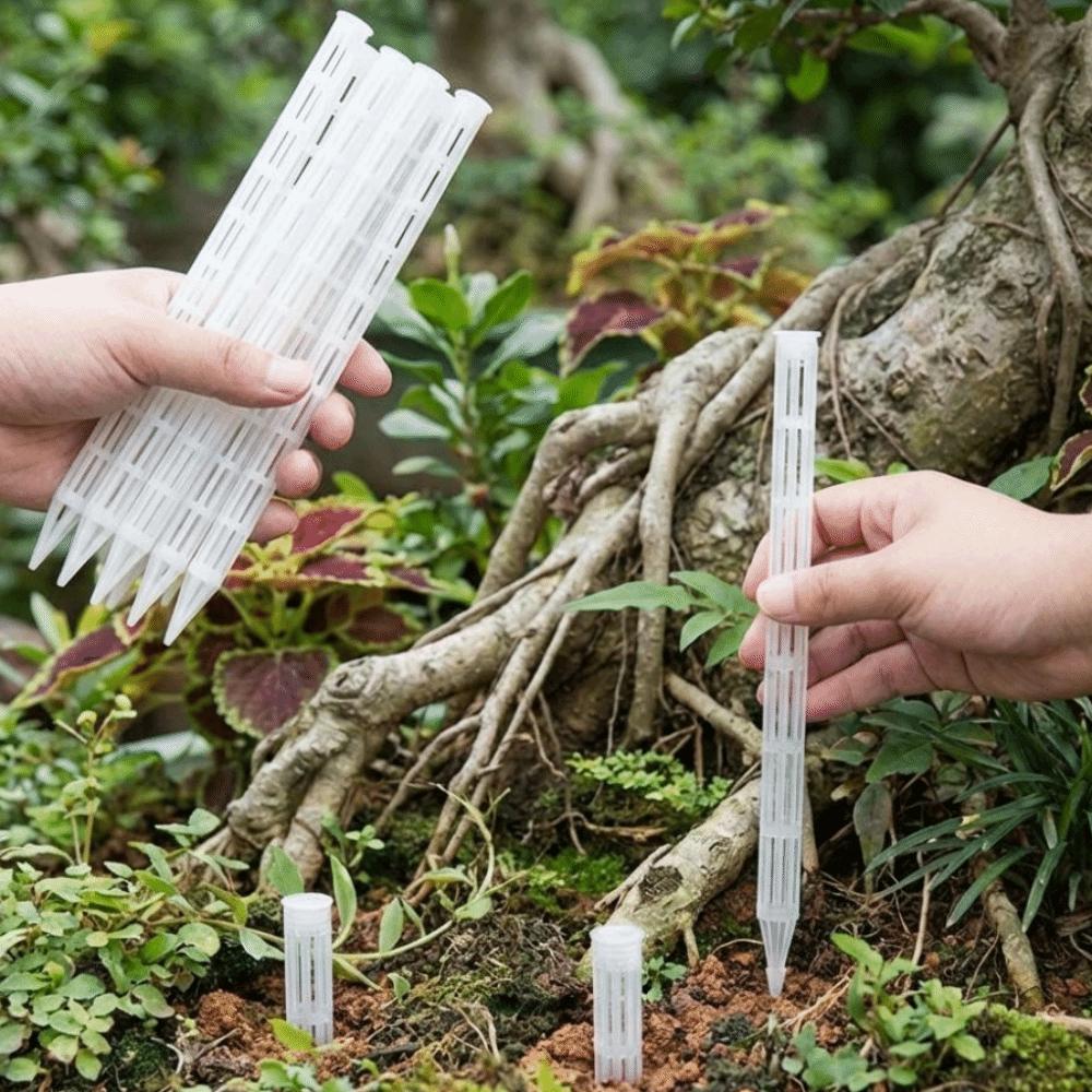 10PCS Plastic Plant Aeration Tubes Prevent Root Rot Promote Soil Drying Cycle Plant Drainage Pipes Breathable