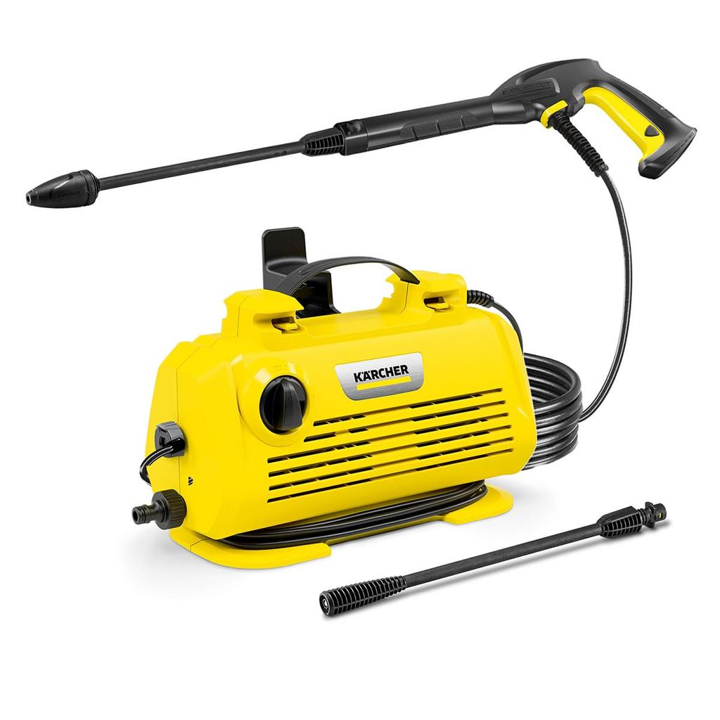 I Karcher Høytrykksvasker K2 Little Premium Kompakt Oppbevaring Høyeffektsdyse Full av Tilbehør Lett Kompakt Enkel Tilkobling Bilvask