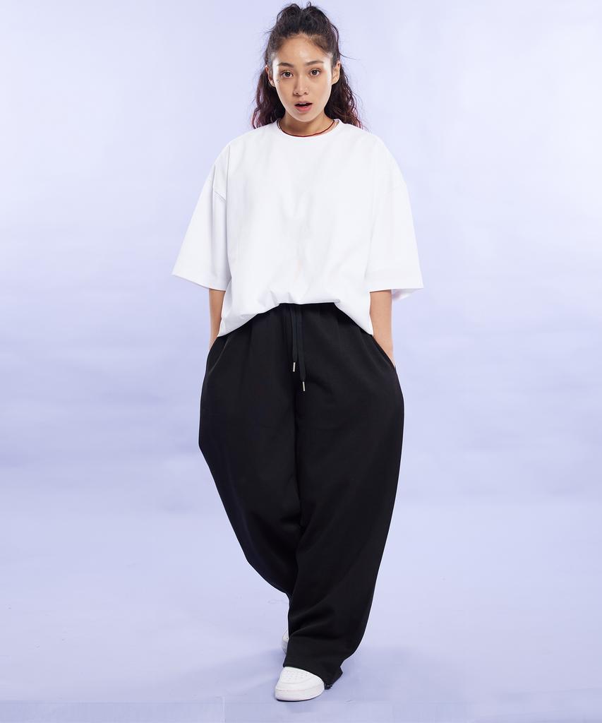 CREAM SODA LAB Blank All Season Wide Elastic Pants Black