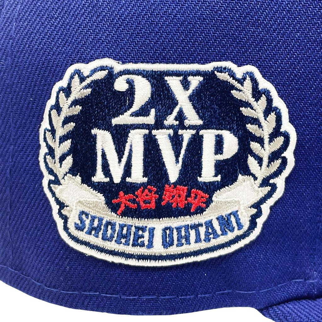 New Era 9FIFTY Double MVP Commemorative Limited Edition Cap, 2X MVP, Shohei Ohtani, Los Angeles Dodgers Cap, Blue [Parallel Import]