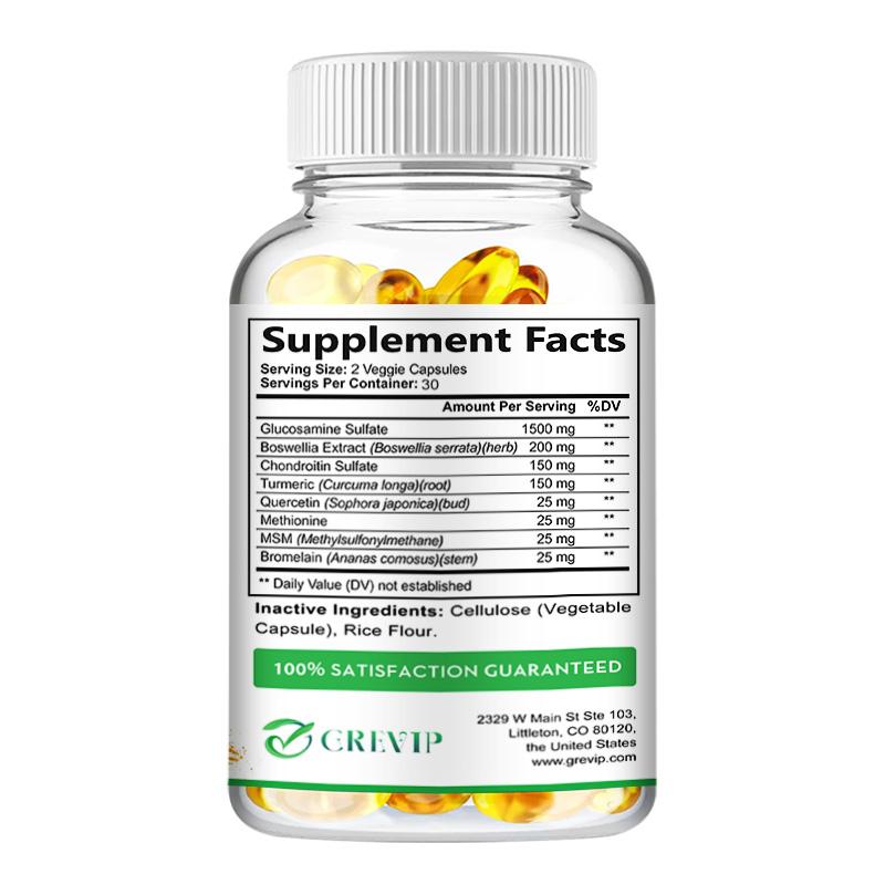 Glucosamine chondroitin, 2100 mg, joint support supplement, promotes joint mobility, suitable for both men and women.