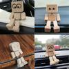 Swaying Wooden Figure Car Vents Clip Diffuser Home Office Decoration
