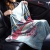 1pc My Melody flower blanket Lightweight Flannel Throw for Sofa Bed Travel Camping Livingroom Office Couch Chair