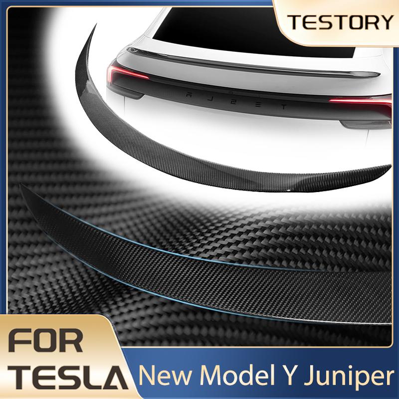 For Tesla Model Y Juniper Accessories 100% Real Carbon Fiber Spoilers for Model Y Juniper 2025 2026 High Performance Spoilers