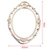 European Decorative Plate Storage Tray Portable Oval Plate Jewelry Display Decor Candy Tray Vintage Make Up Mirror