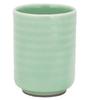 Hogdseirrs Hatsuyama Kiln Tea Cup Yellow Green 6 X 8.5Hcm Tenryu Celadon (Six Beams) Long Tea Cup (Small) YH-257-25