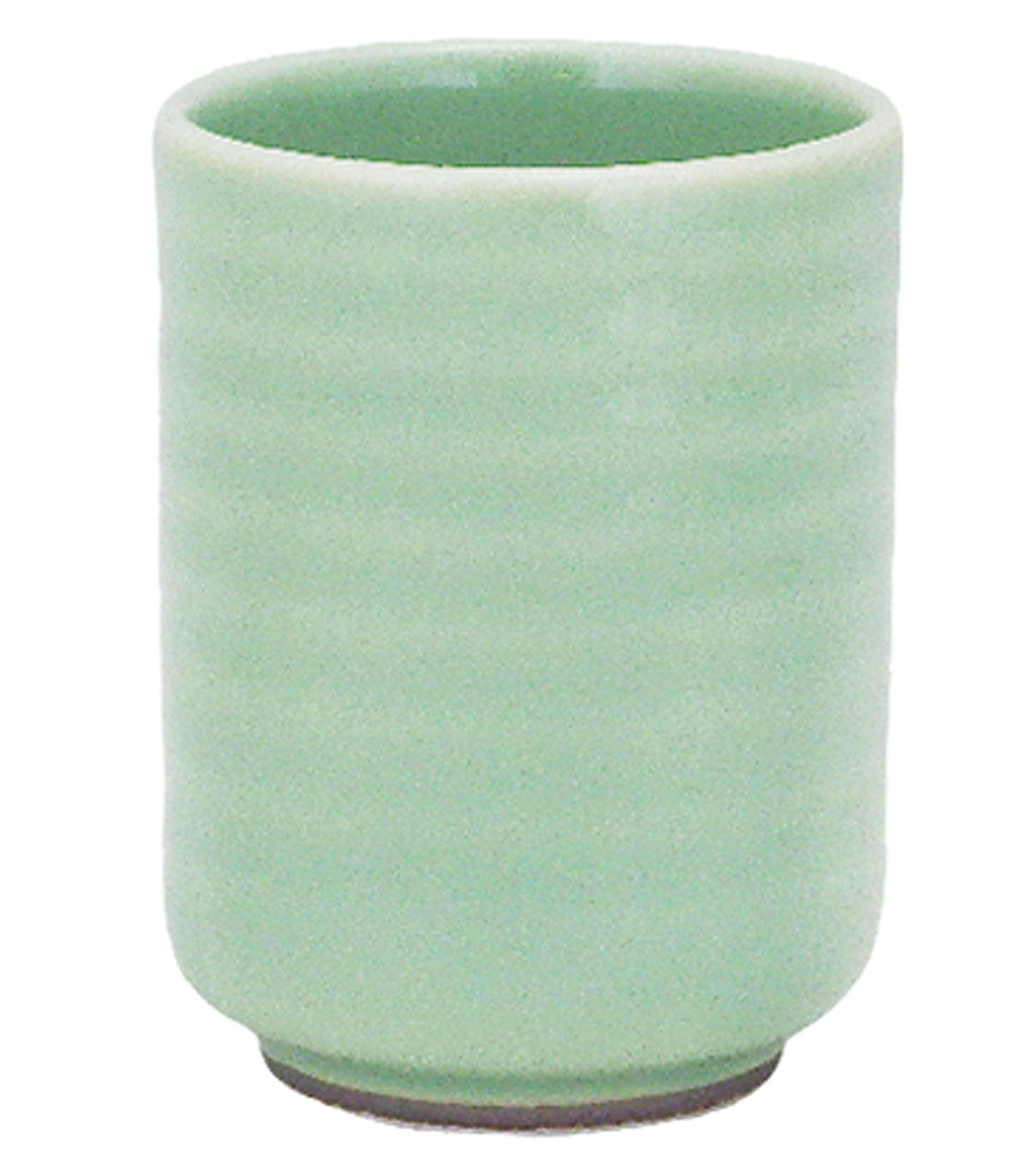 

Hogdseirrs Hatsuyama Kiln Tea Cup Yellow Green 6 x 8.5Hcm Tenryu Celadon (Six Beams) Long Tea Cup (Small) YH-257-25