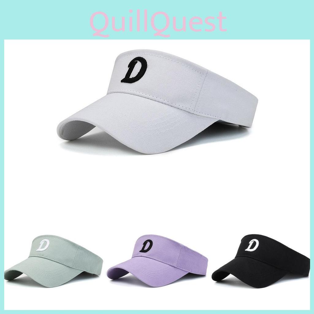 Embroidered Letter D Spring Couple Sun Hat Mountaineering Breathable Top Empty