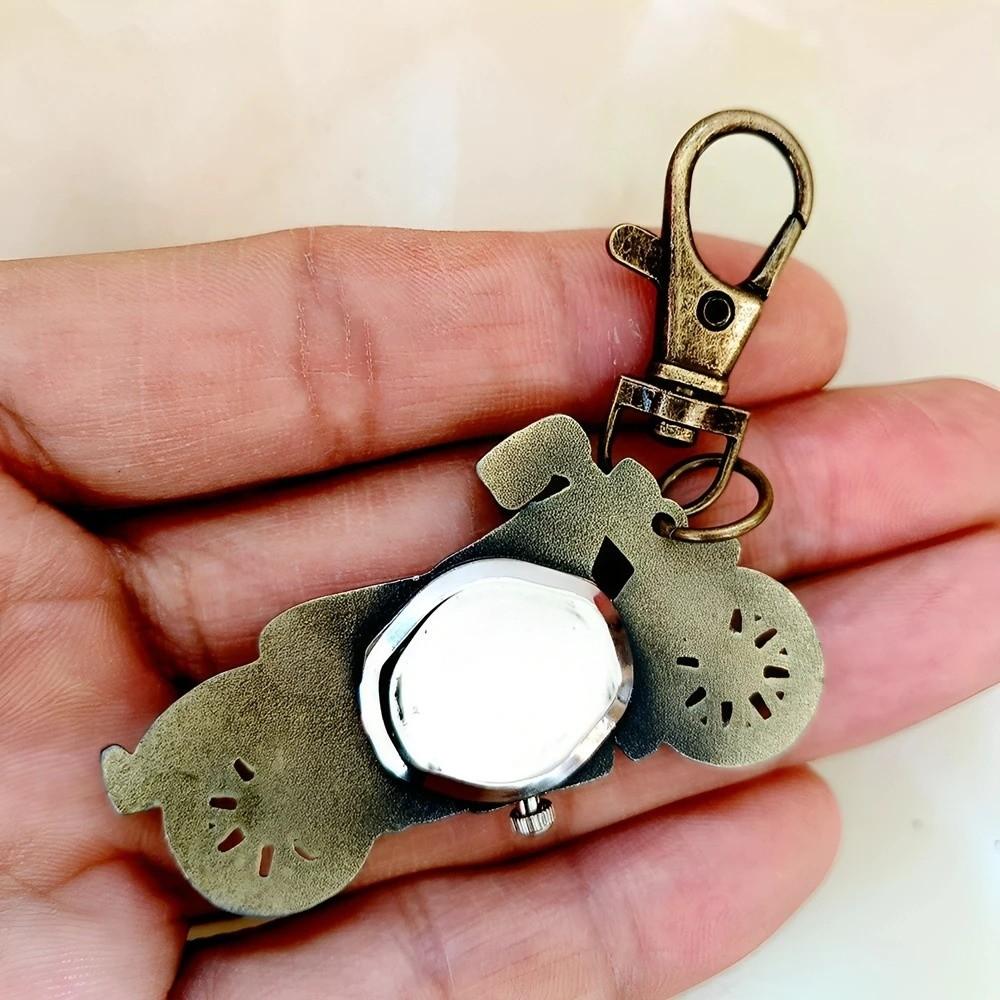 Vintage Design Pocket Watch Retro Creative Durable Quartz Watch Quartz Movement Lightweight Key Ring Key Decoration