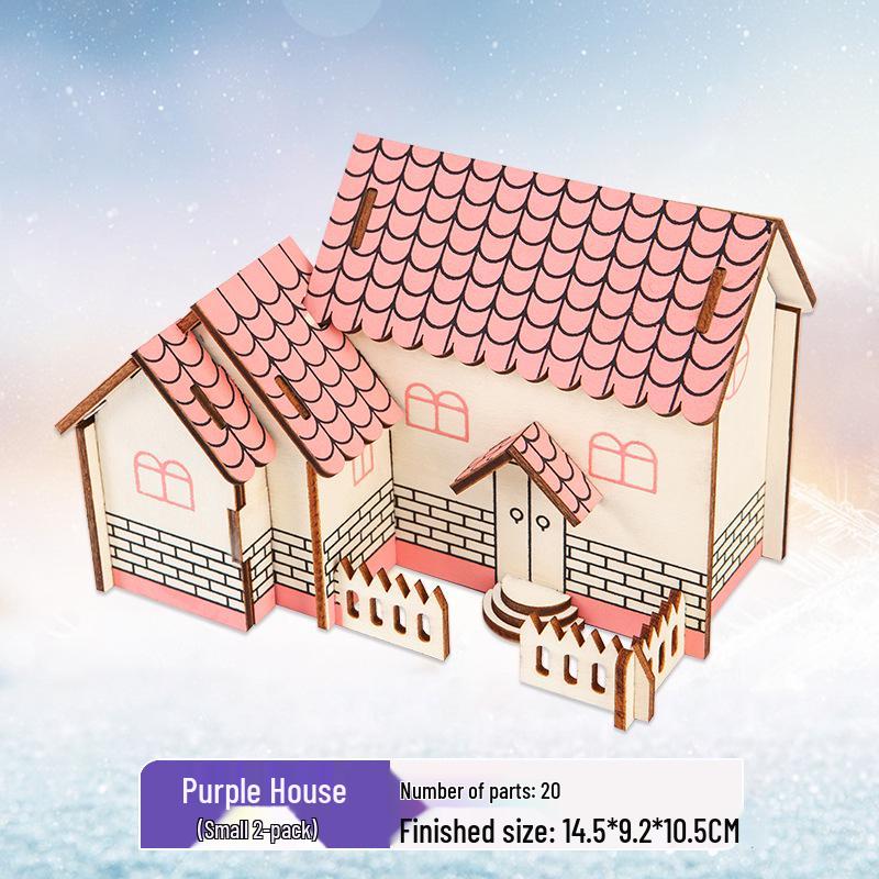 3D Holzpuzzle Modellspielzeug für Kinder ab 6 Jahren - Handgefertigtes Lernspielzeug