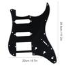 Quality 11 Holes Electric Guitar SSD Pickguard Accessory for ST SQ SSH Guitars(Black)