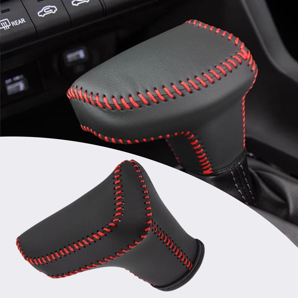 Riloer Gear Shifting Knob Cover, 1 PC Car Shift Knob Gear Handle Stick Protector Cover, Interior Shift Trims Compatible with Hyundai Tucson SE SEL