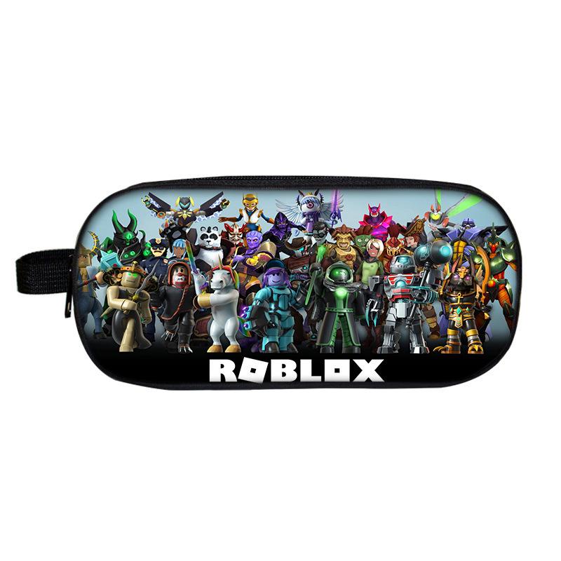 Roblox Double-Layer Pencil Case for School Students - Cartoon Fashion Stationery Box