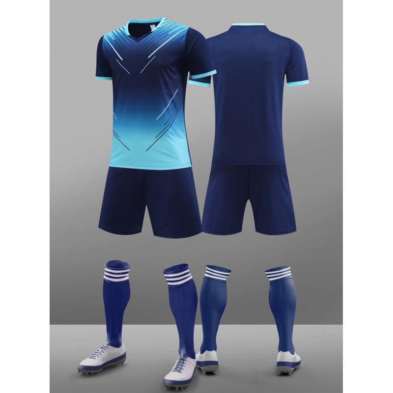 Kids Youth Soccer Jersey Training Uniforms Boys Girls Running Sports Match Teamwear