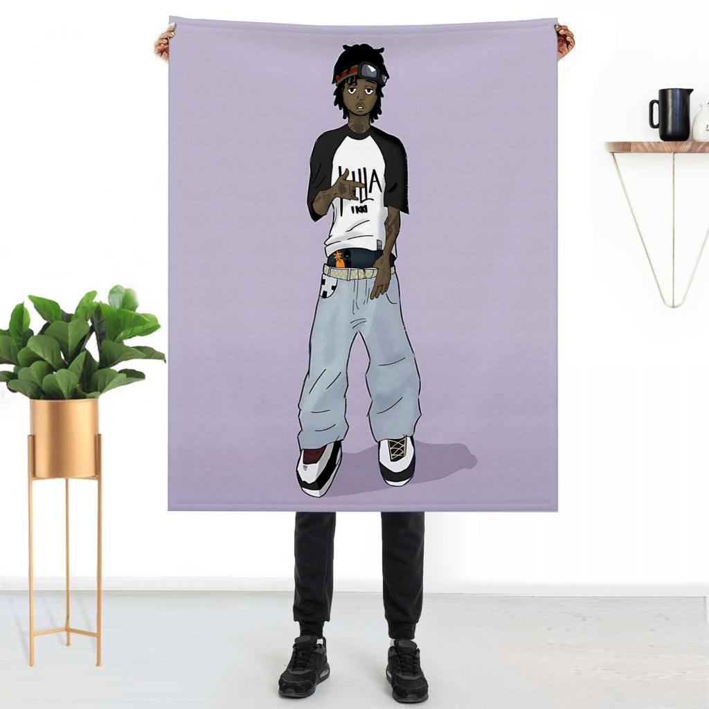 Chief Keef Rapper Kniedecke Zuhause und Dekoration Bettdecken Überwurf Sofa Benutzerdefiniert Anime Flauschig Weich Luxus Überwürfe Kinder