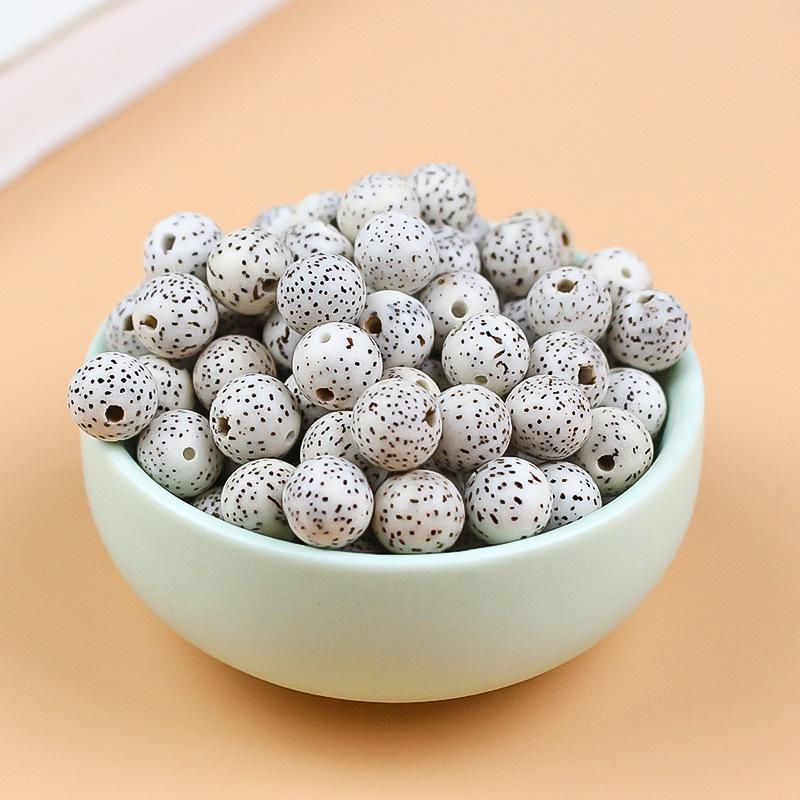 Hainan Star Moon Bodhi Seed Smooth White Beads for Buddhist Bracelets