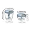 Easy Clean Manual Ginger Grinder Manual Rotate Multifunctional Vegetable Cutter  Household Use