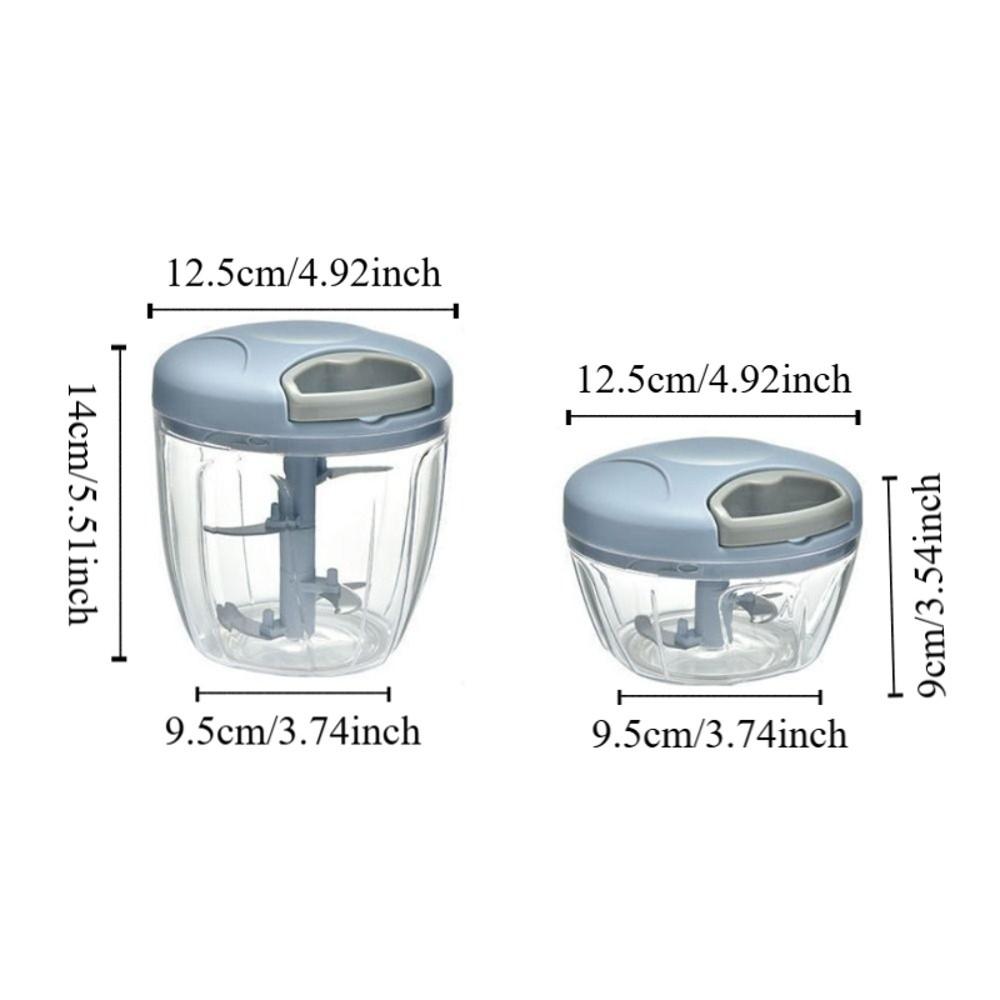500/900ML Manual Ginger Grinder Manual Rotate Handheld Meat Grinder Garlic Chopper  Household Use