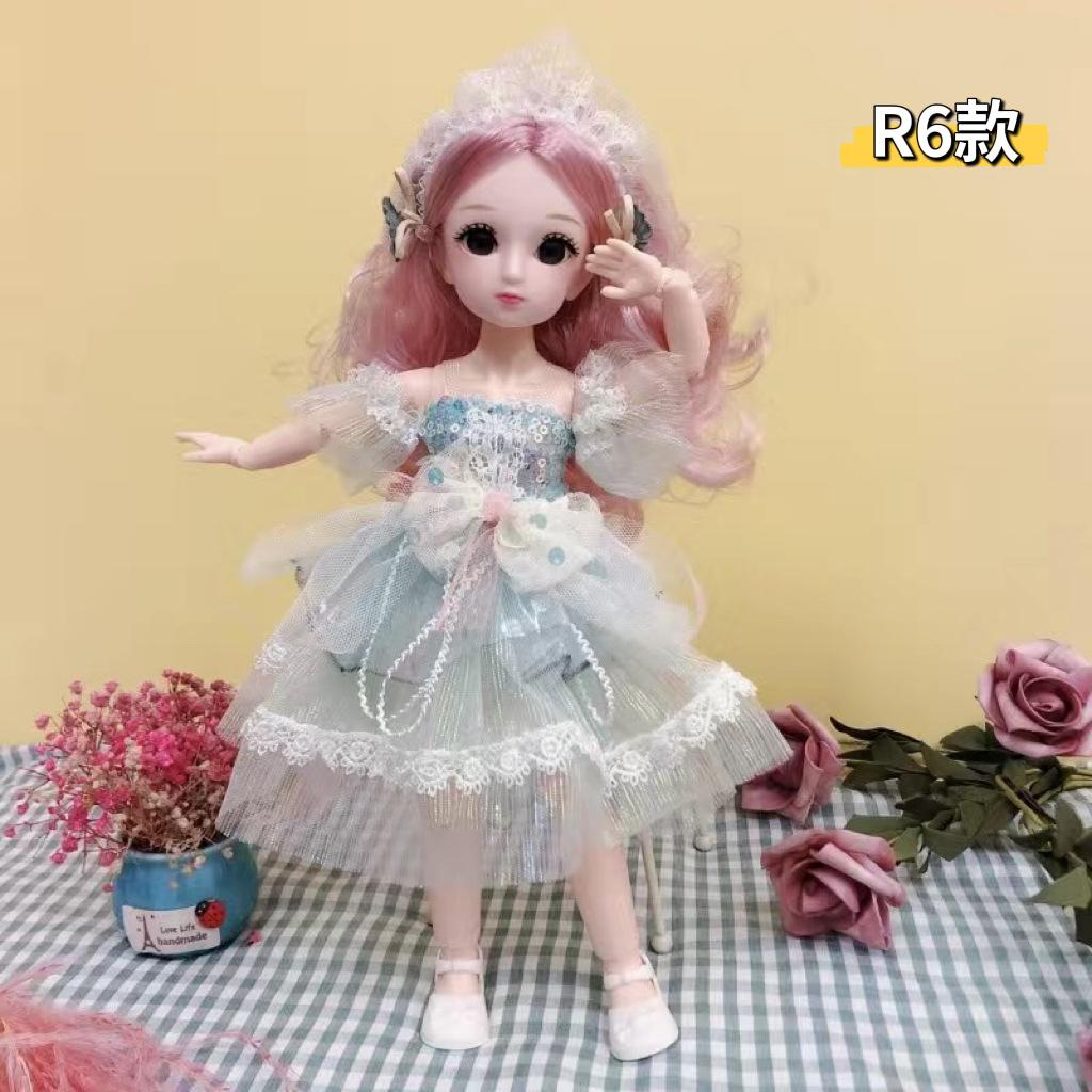 23 Gelenk 3D Echte Augen Barbie Puppe Prinzessin Anzug