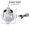 Solar Outdoor Folding Light Portable USB Rechargeable LED Bulb Search Lights Camping Torch Emergency Lamp for Power Outages