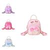 Kids Girls Pu Butterfly Bow Mini Backpack For School And Casual Use