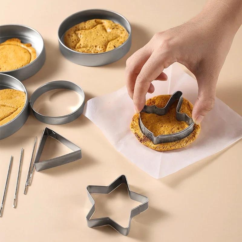 6/12 ks Vykrajovátka na cukroví Vykrajovátka na cukroví Nerezová ocel Korejské sušenky Hrací nástroje Pro fanoušky Squid TV a Dětskou párty hru