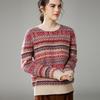 Women's Thickened Cashmere Blend Round Neck Pullover Sweater