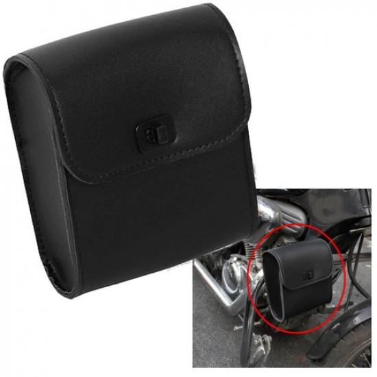 Motorcycle Fork Saddlebags HandleBar Storage Bag Tool Pu Leather For Short Trips