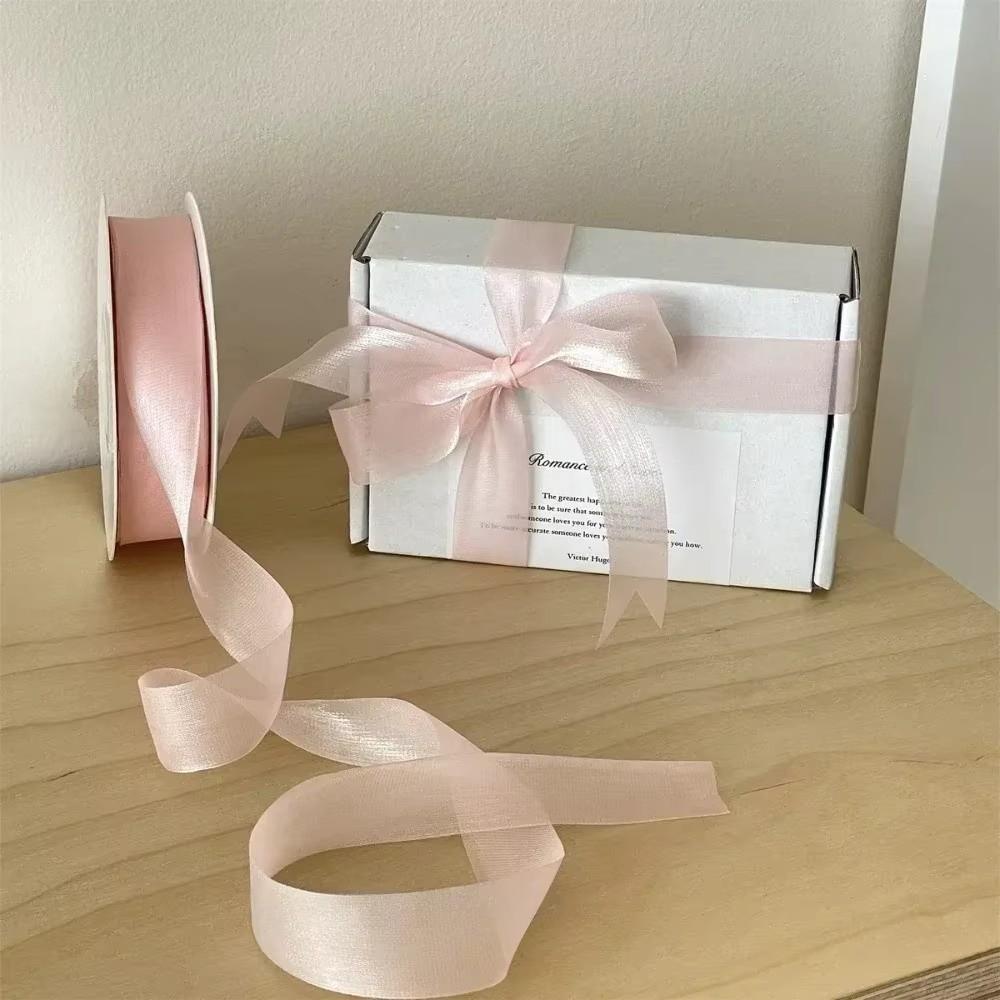 Translucent Chiffon Ribbons DIY Hair Clip Ribbons Beautiful Festival Gift Box Packing Ribbons