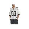 adidas Originals Maglietta Digitale con Logo a V Manica Corta Larga Uomo Top Bianco JX1699