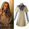 Horror Movie M3GAN Cosplay Costume Set Gir ls Megan AI Doll Robot Halloween