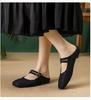Women's 2024 Summer Flat Mule Slippers - Pointed Toe, Half Coverage, Evening Wear