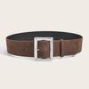 Luxury Design Suede Leather Wide Belt Maillard Styles Trouser Dress Belts  Gifts