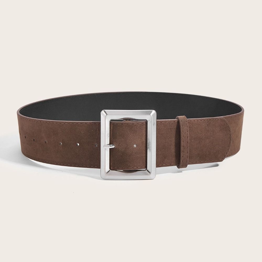Luxury Design Suede Leather Wide Belt Maillard Styles Trouser Dress Belts Gifts